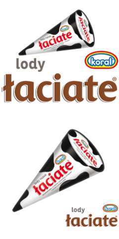 Łaciate in a wafer cone