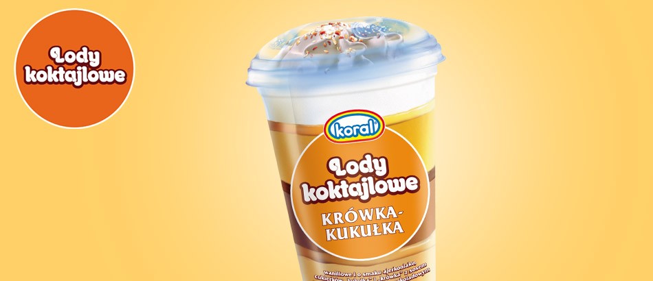 Vanilla & advocaat ice cream with “kukułka” and “krówka” candies flavors with toffee, advocaat and chocolate sauces